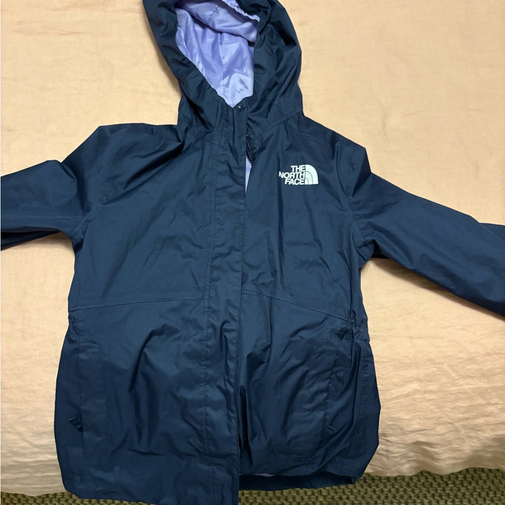 The North Face Kids Dark Blue Raincoat
